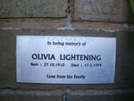 LIGHTENING Charlie 1906-1975 & Olivia 1910-1994