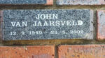 JAARSVELD John, van 1940-2002