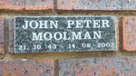 MOOLMAN John Peter 1943-2003