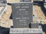 MARAIS David Jacobus 1908-1978 & Maria Isabella 1906-1974