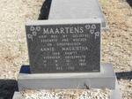 MAARTENS Annie Magrietha formerly GELDENHUYS nee KRAFT 1912-1982