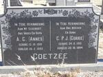 COETZEE A.C. 1910-1983 & C.P.J. 1915-1994 