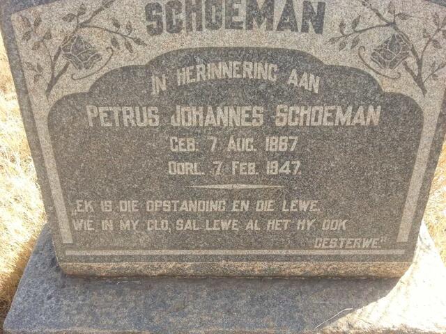 SCHOEMAN Petrus Johannes 1887-1947