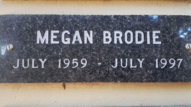 BRODIE Megan 1959-1997