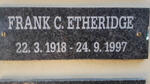 ETHERIDGE Frank C. 1918-1997