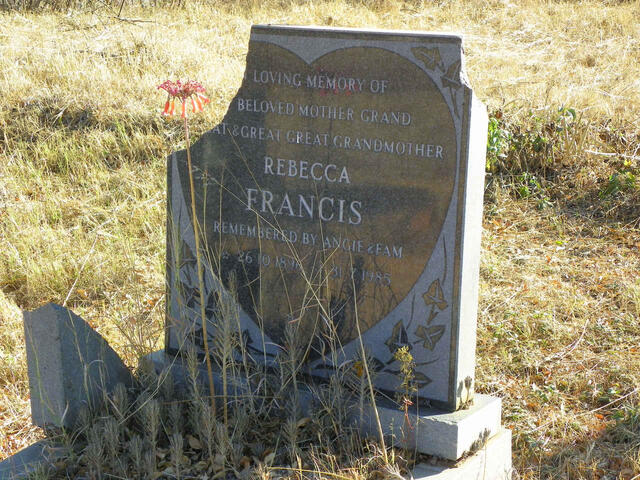 FRANCIS Rebecca 1896-1985