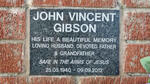 GIBSON John Vincent 1940-2012