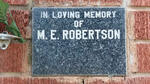 ROBERTSON M.E.