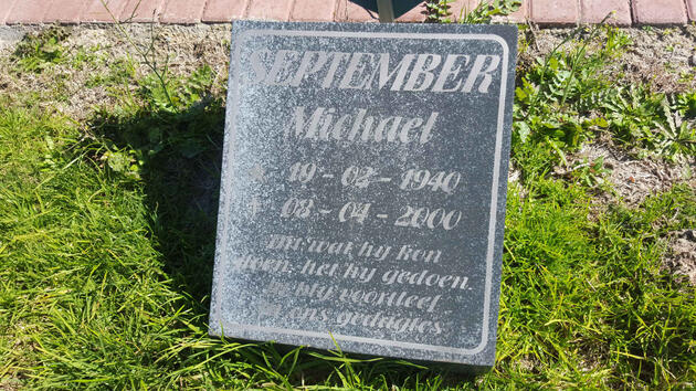 SEPTEMBER Michael 1940-2000