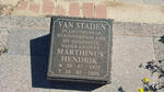 STADEN Marthinus Hendrik, van 1925-2000