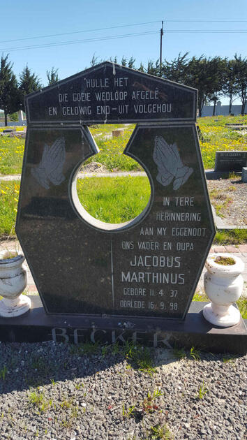 BECKER Jacobus Marthinus 1937-1998