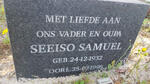 SAMUEL Seeiso 1932-1998