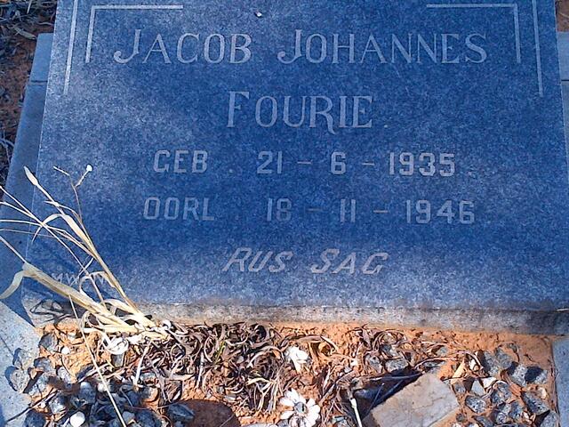 FOURIE Jacob Johannes 1935-1946