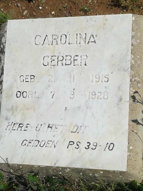 GERBER Carolina 1915-1928