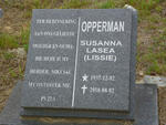 OPPERMAN Susanna Lasea 1937-2010