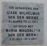 MERWE Izaak Wilhelmus, van der 1815-1875 & Maria Magdalena VAN DER MERWE 1813-1853