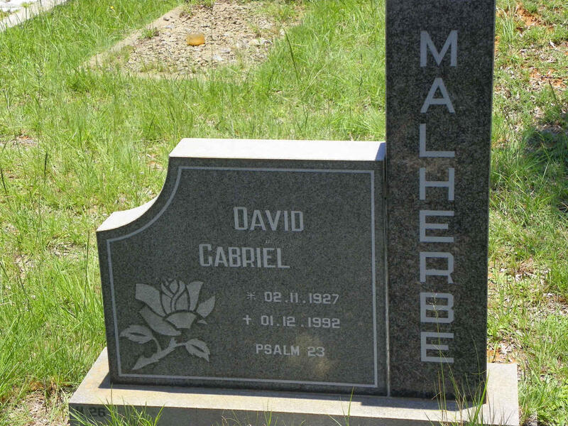 MALHERBE David Gabriël 1927-1992