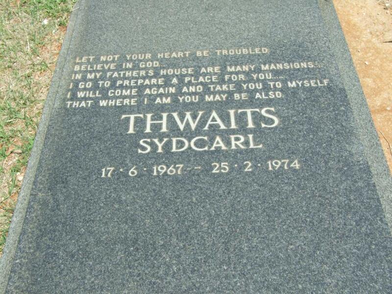 THWAITS Sydcarl 1967-1974