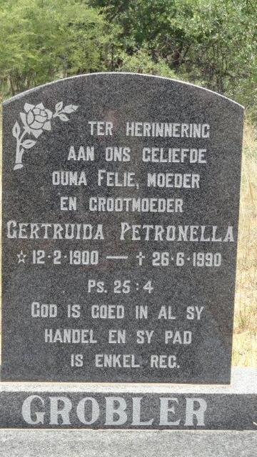 GROBLER Gertruida Petronella 1900-1990