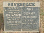 DUVENHAGE Jan Jakobus 1866-1957 & Anna Susanna VOLSKENK 1887-1967