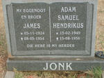 JONK James 1924-1954 :: JONK Adam Samuel Hendrikus 1949-1956