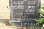 KLEINGELD Gerhardus 1929-2000 & Rachel Magrietha 1933-