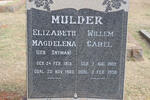MULDER Willem Carel 1909-1998 & Elizabeth Magdalena SNYMAN 1915-1960