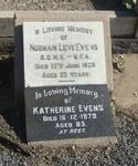 EVENS Norman Levi -1926 & Katherine -1979