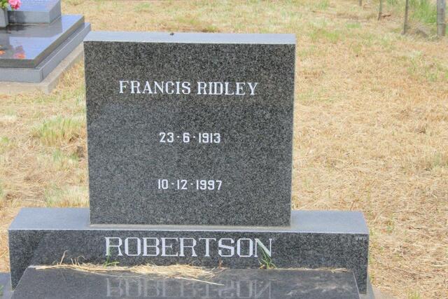 ROBERTSON Francis Ridley 1913-1997