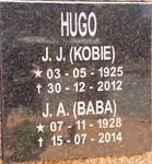 HUGO J.J. 1925-2012 & J.A. 1928-2014