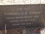 HARMSE Petronella C. nee BOTHA  1863-1932