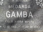 GAMBA Medarda 1912-1993
