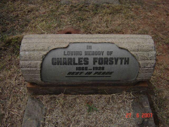 FORSYTH Charles 1866-1928