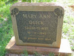 QUICK Mary Ann -1942