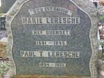 LERESCHE Paul T. 1894-1966 & Maria CUENDET 1891-1945