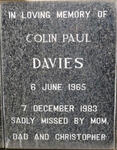 DAVIES Colin Paul 1965-1983