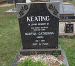 KEATING Martha Catherina 1891-1980