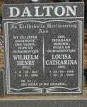 DALTON Wilhelm Henry 1915-1999 & Louisa Catharina 1908-2006