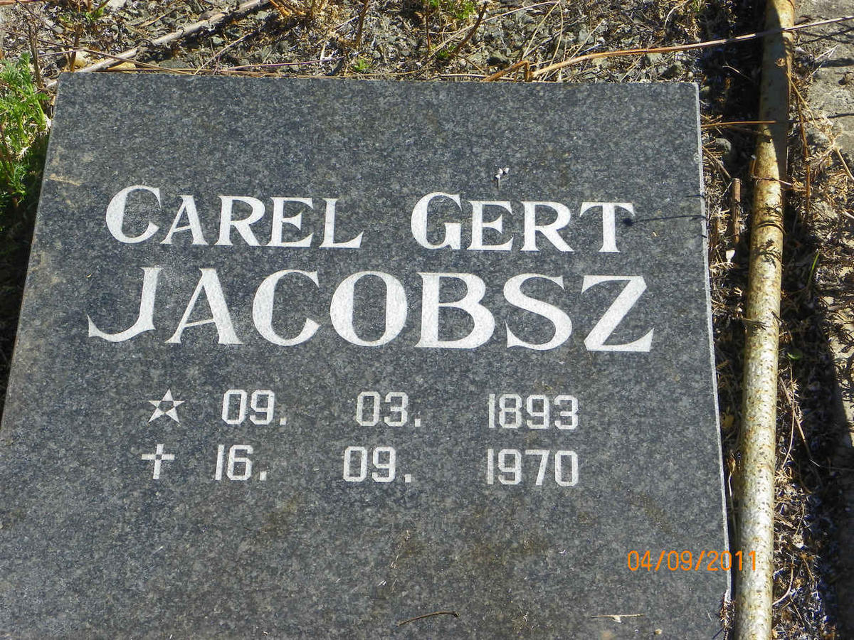 JACOBSZ Carel Gert 1893-1970