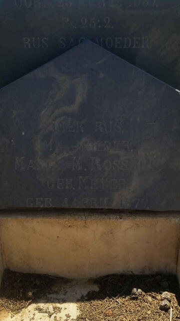 ROSSOUW Maria M. nee MEYER 1877-