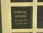 SNYDERS Suretta 1959-2014
