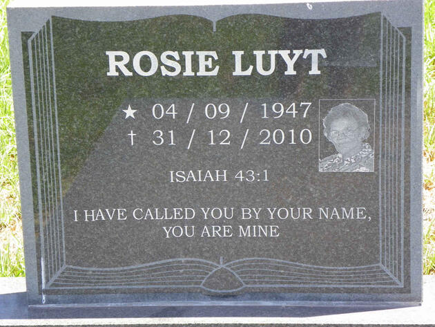LUYT Rosie 1947-2010