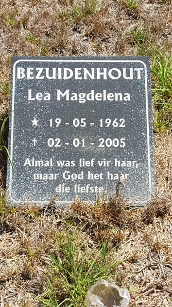 BEZUIDENHOUT Lea Magdelena 1962-2005