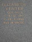 VENTER Elizabeth nee NELL 1917-1990