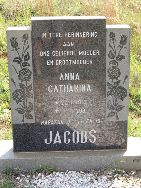JACOBS Anna Catharina 1915-2001