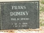 DUMINY Frans 1914-1974