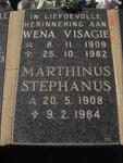 VISAGIE Marthinus Stephanus 1908-1984 & Wena 1909-1982