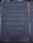 WILLIAMS William George 1906-1973