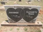 HAMMAN Johannes 1910-1974 & Elizabeth Maria 1911-1997