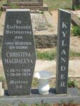 KYLANDER Christina Magdalena 1936-1974